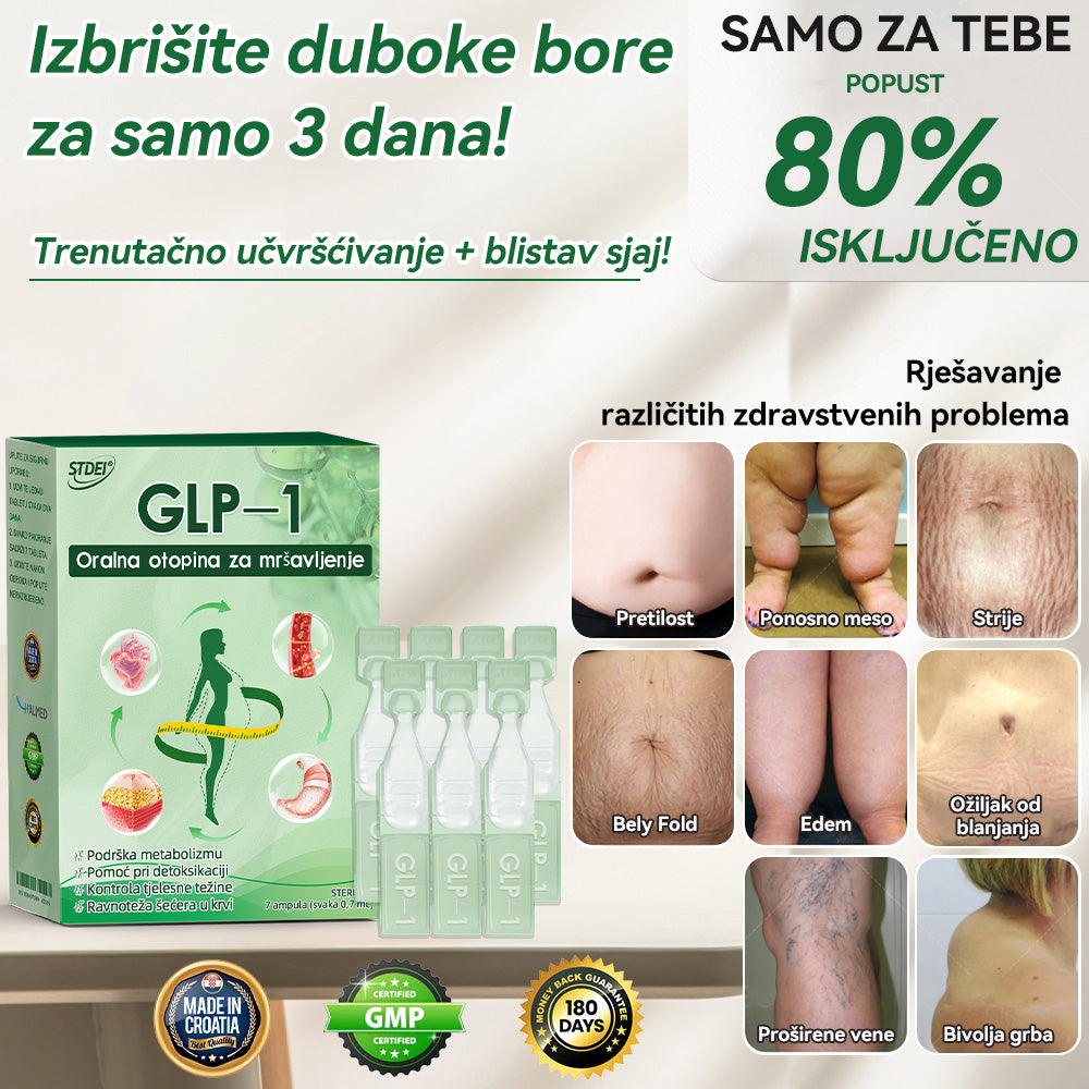 U skladu sa standardima HALMED-a🇬🇧 𝑆𝑇𝐷𝐸𝐼®  🔴𝐺𝐿𝑃-1𝑂𝑟𝑎𝑙𝑛𝑎 𝑜𝑡𝑜𝑝𝑖𝑛𝑎 𝑧𝑎 𝑚𝑟š𝑎𝑣𝑙𝑗𝑒𝑛𝑗𝑒 Pogodno za pretilost, kardiovaskularne probleme, dijabetes, apneju u snu, probleme sa zglobovima i još mnogo toga