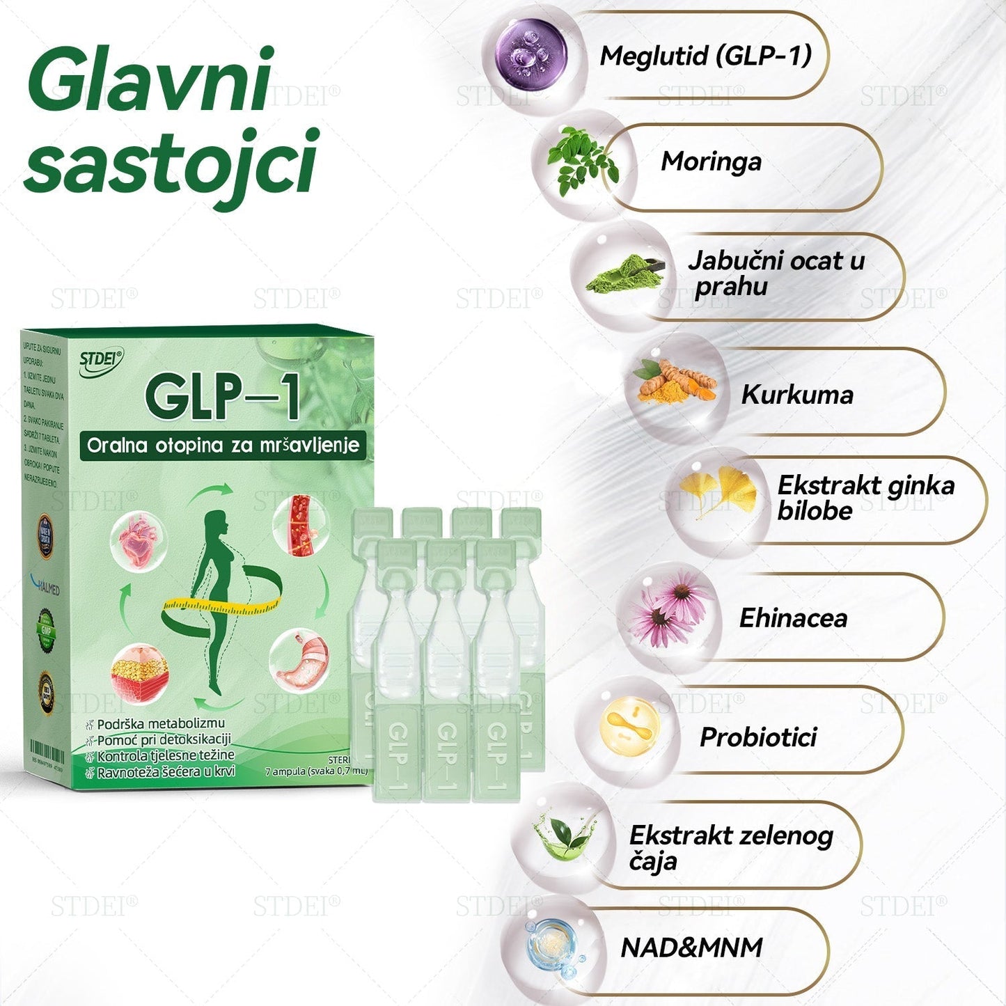 U skladu sa standardima HALMED-a🇬🇧 𝑆𝑇𝐷𝐸𝐼®  🔴𝐺𝐿𝑃-1𝑂𝑟𝑎𝑙𝑛𝑎 𝑜𝑡𝑜𝑝𝑖𝑛𝑎 𝑧𝑎 𝑚𝑟š𝑎𝑣𝑙𝑗𝑒𝑛𝑗𝑒 Pogodno za pretilost, kardiovaskularne probleme, dijabetes, apneju u snu, probleme sa zglobovima i još mnogo toga